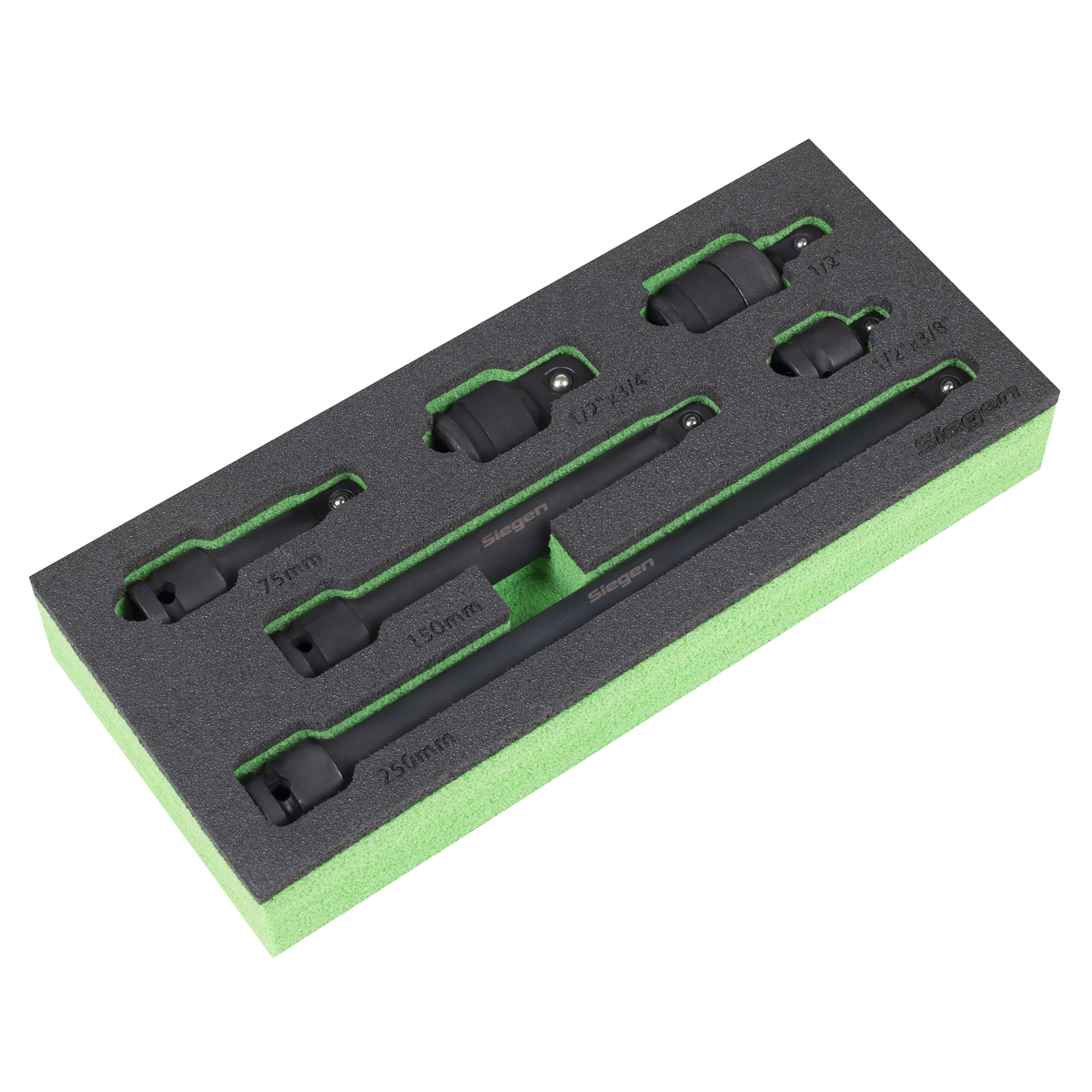 Siegen Impact Adaptor & Extension Bar Set 1/2"Sq Drive 6pc S01323 - BostonPlates Autocare Centre