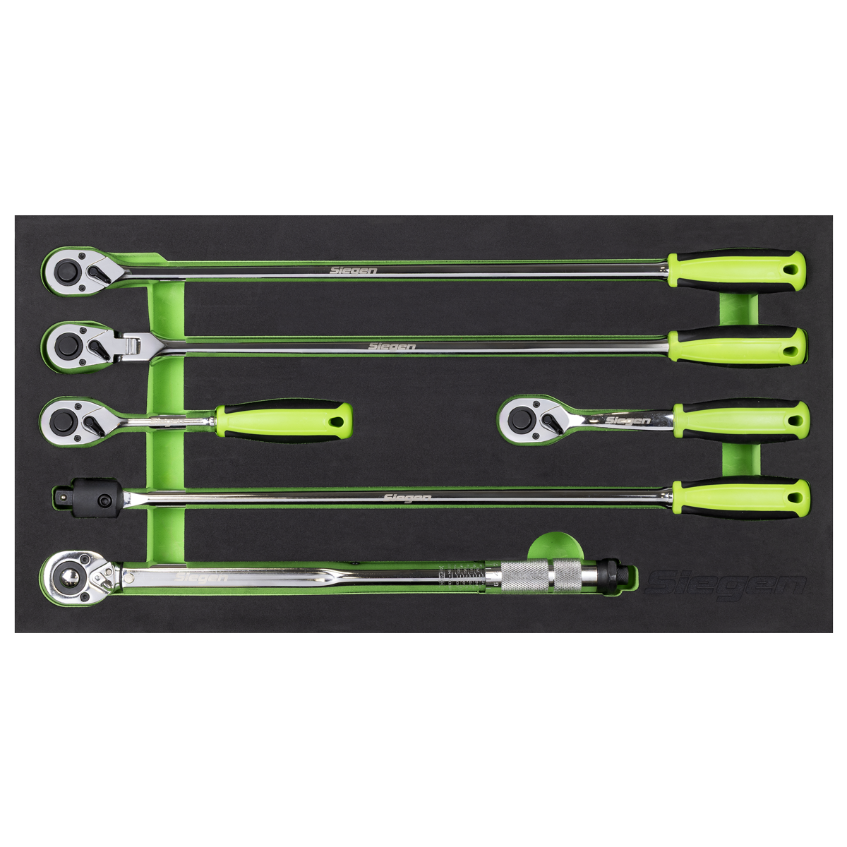 Siegen Ratchet Wrench, Breaker Bar & Torque Wrench Set 1/2"Sq Drive 6pc S01326