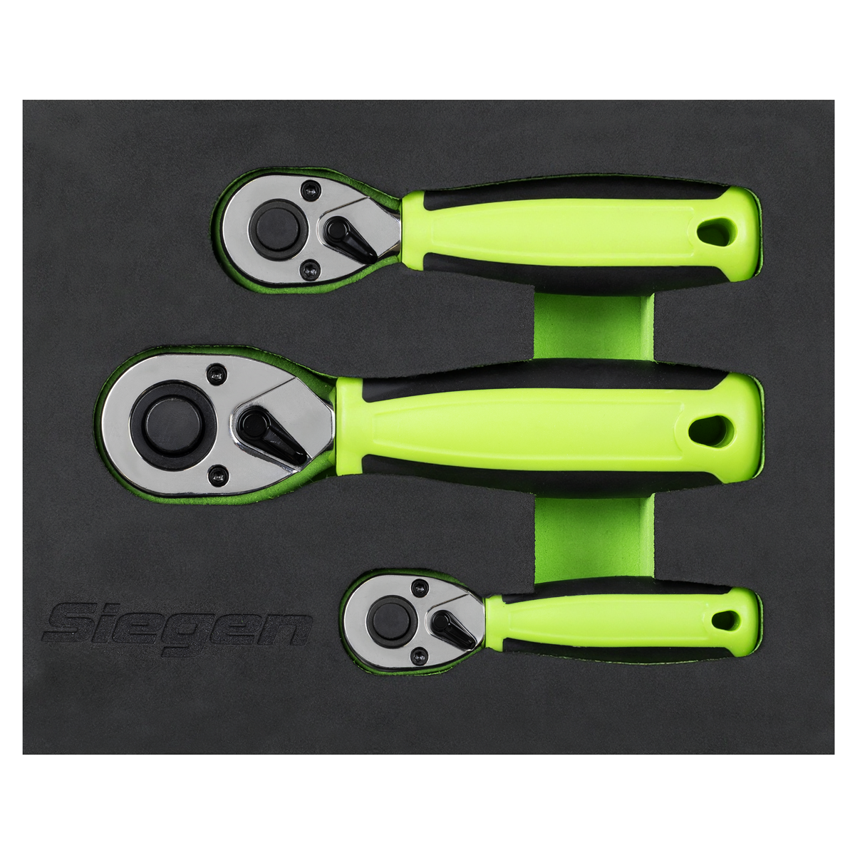 Siegen Stubby Ratchet Wrench Set 3pc S01330