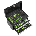 Siegen Mini Toolbox 2 Drawer with 111pc Tool Kit S01335
