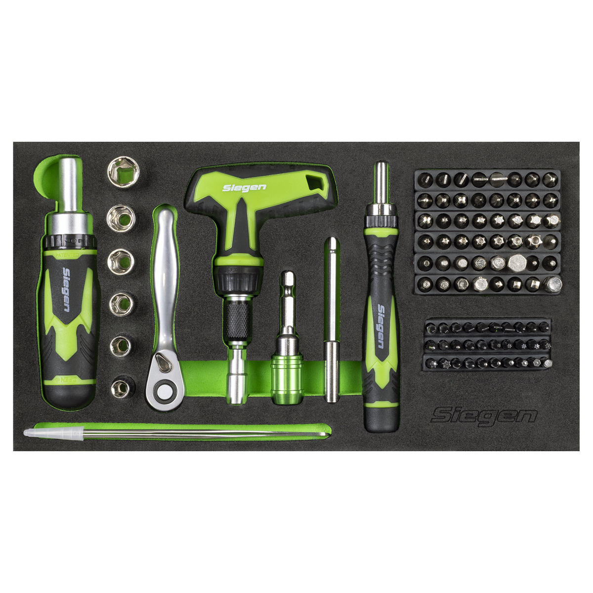 Siegen Mini Toolbox 2 Drawer with 111pc Tool Kit S01335 2