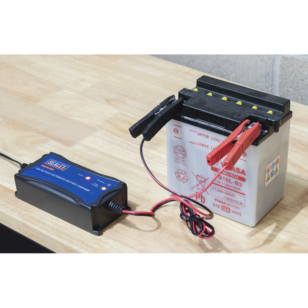 Sealey 12V Fully Automatic Battery Maintainer/Charger 4A SBC4