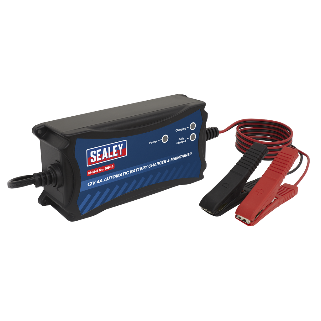 Sealey 12V Fully Automatic Battery Maintainer/Charger 4A SBC4