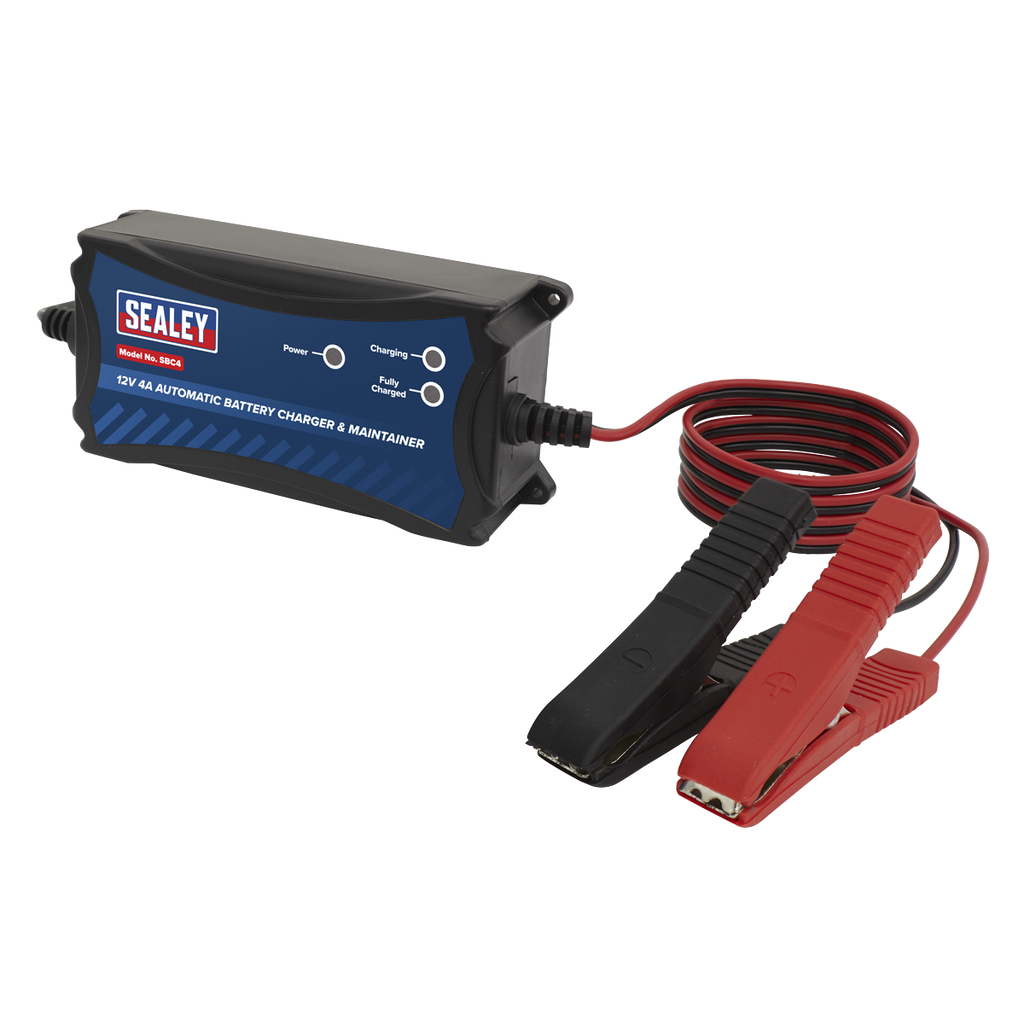 Sealey 12V Fully Automatic Battery Maintainer/Charger 4A SBC4