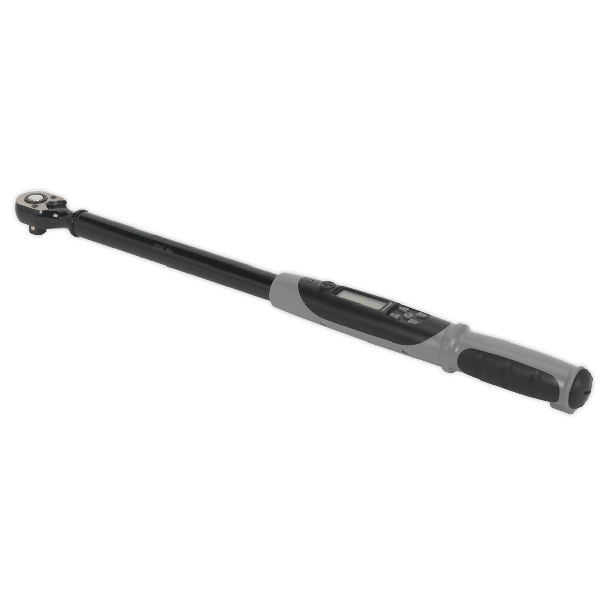 Sealey Premier Black Digital Torque Wrench with Angle Function 1/2"Sq Drive 20-200Nm STW306B
