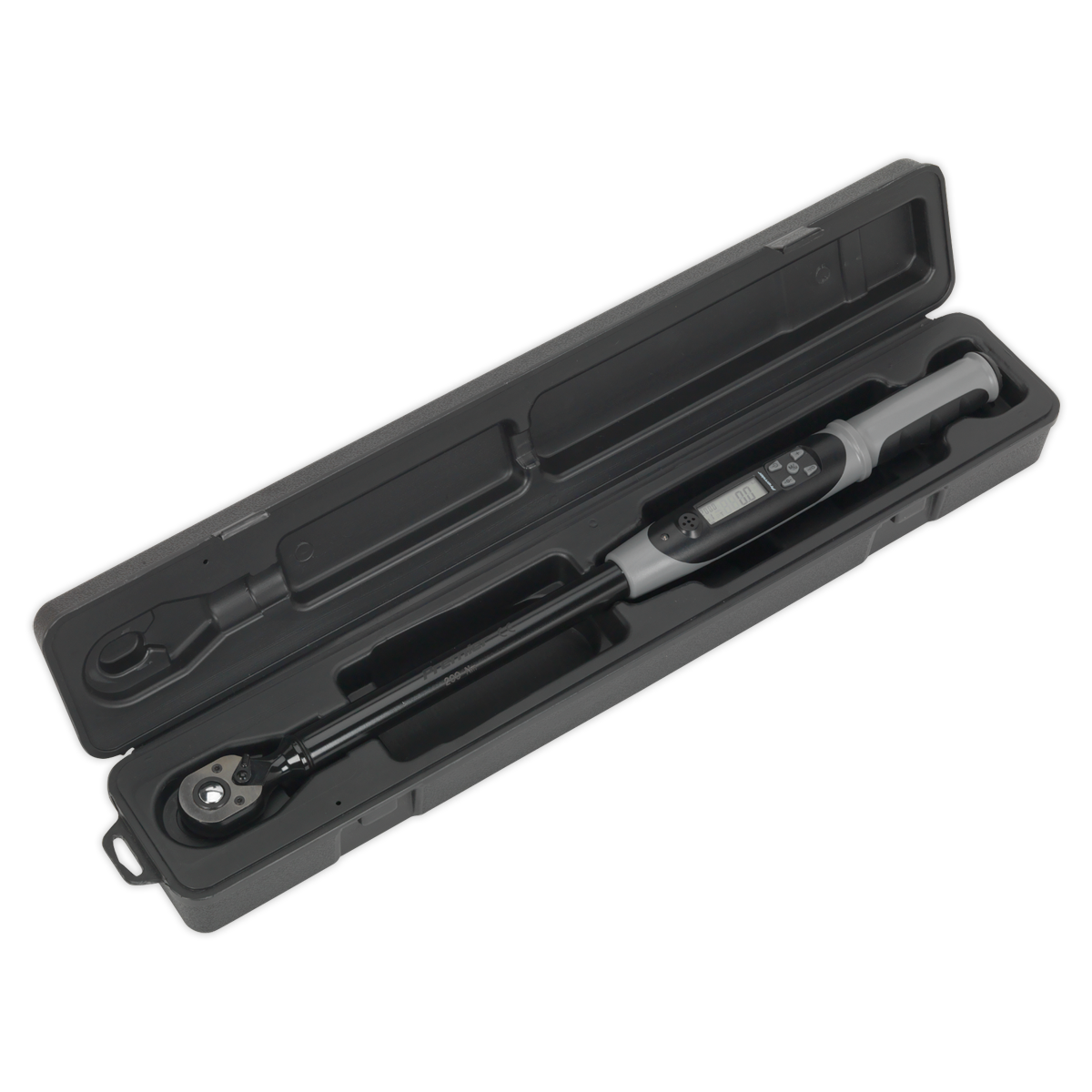 Sealey Premier Black Digital Torque Wrench with Angle Function 1/2"Sq Drive 20-200Nm STW306B