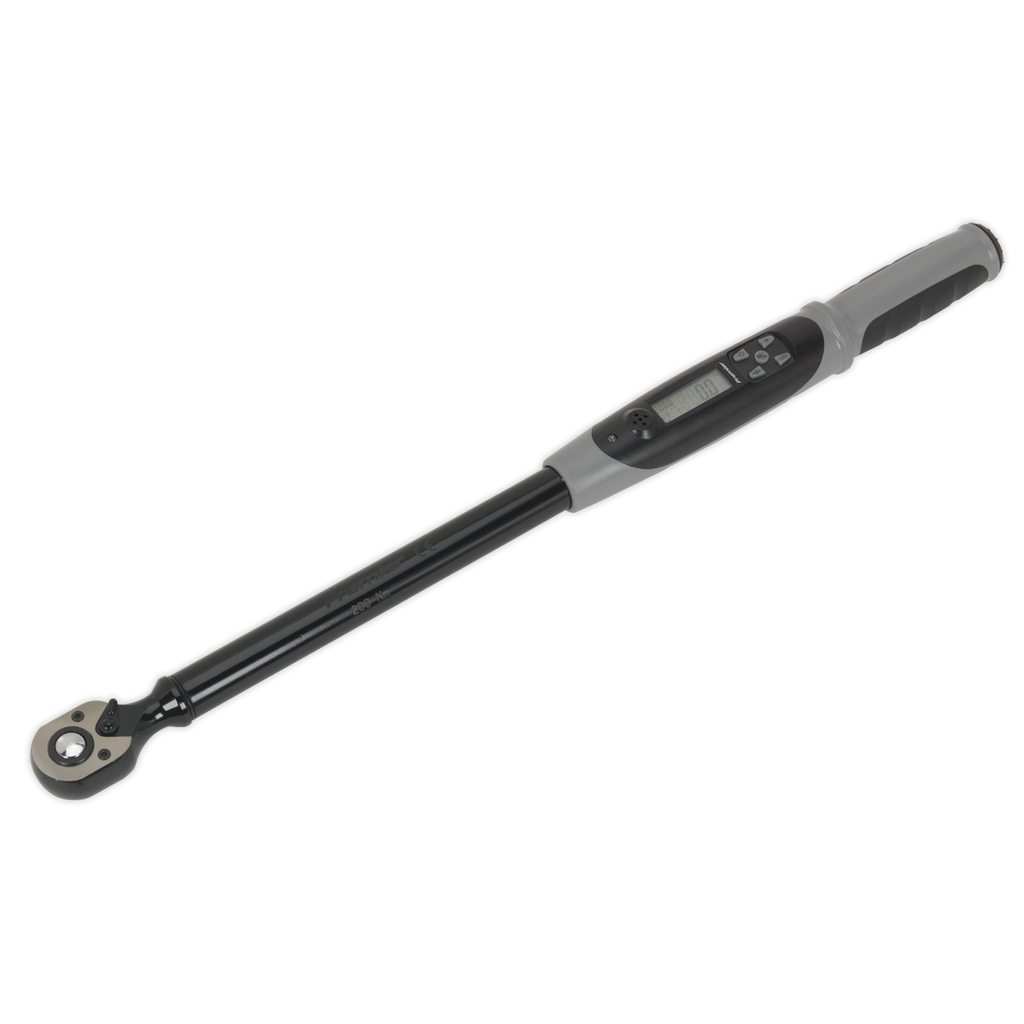 Sealey Premier Black Digital Torque Wrench with Angle Function 1/2"Sq Drive 20-200Nm STW306B