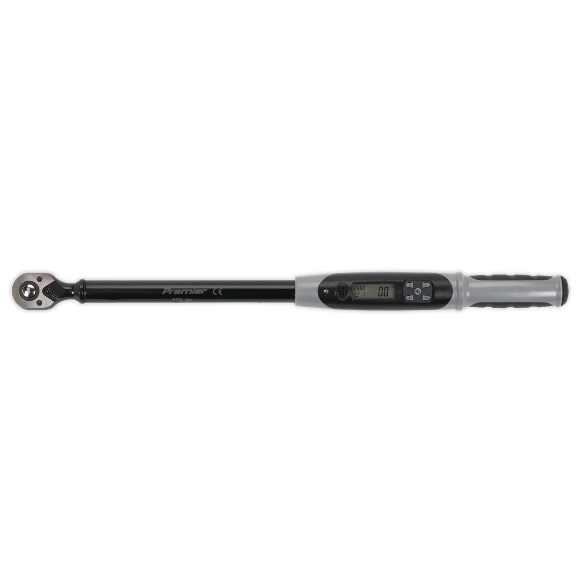 Sealey Premier Black Digital Torque Wrench with Angle Function 1/2"Sq Drive 20-200Nm STW306B
