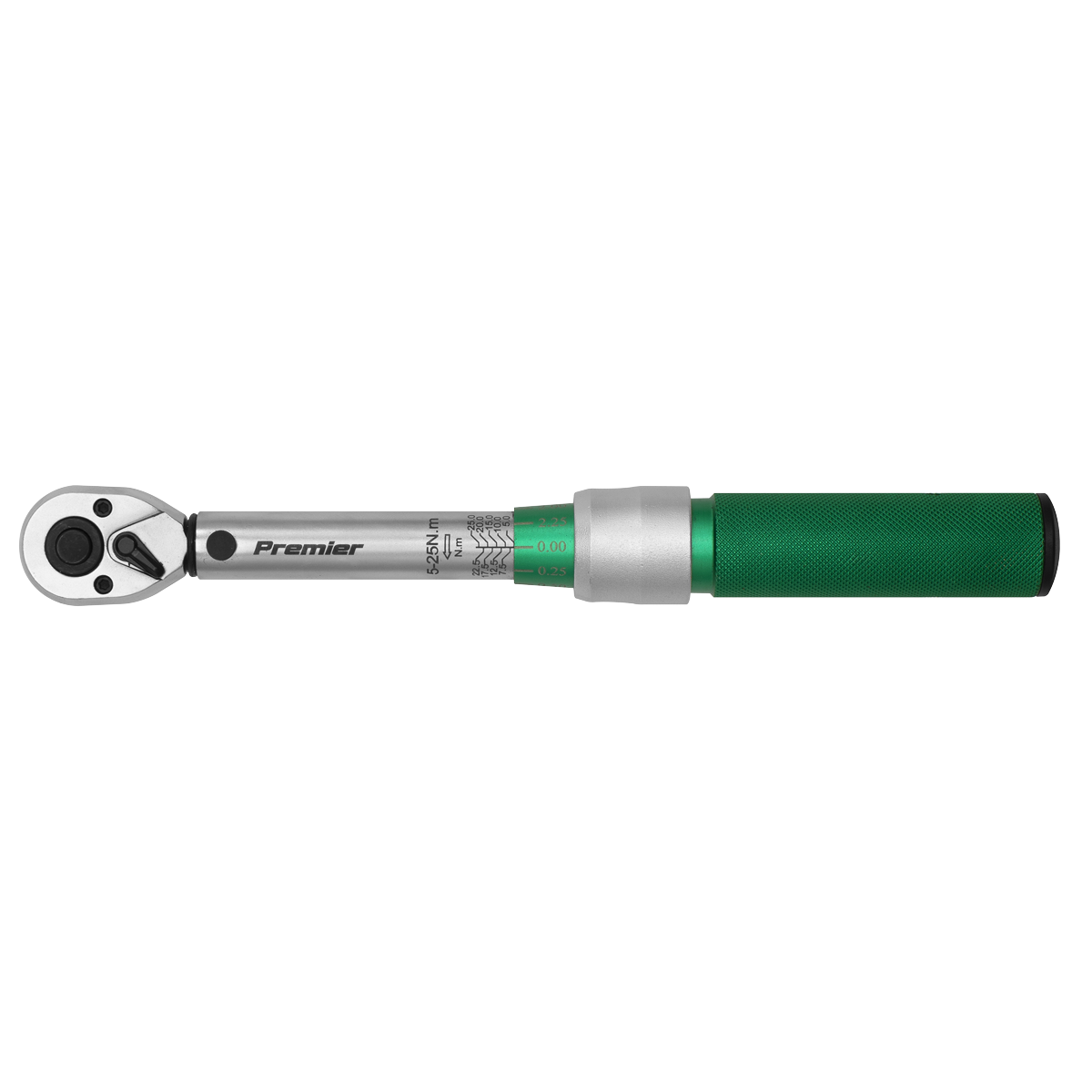 Sealey Premier Calibrated Micrometer Torque Wrench 1/4"Sq Drive 5-25Nm STW901