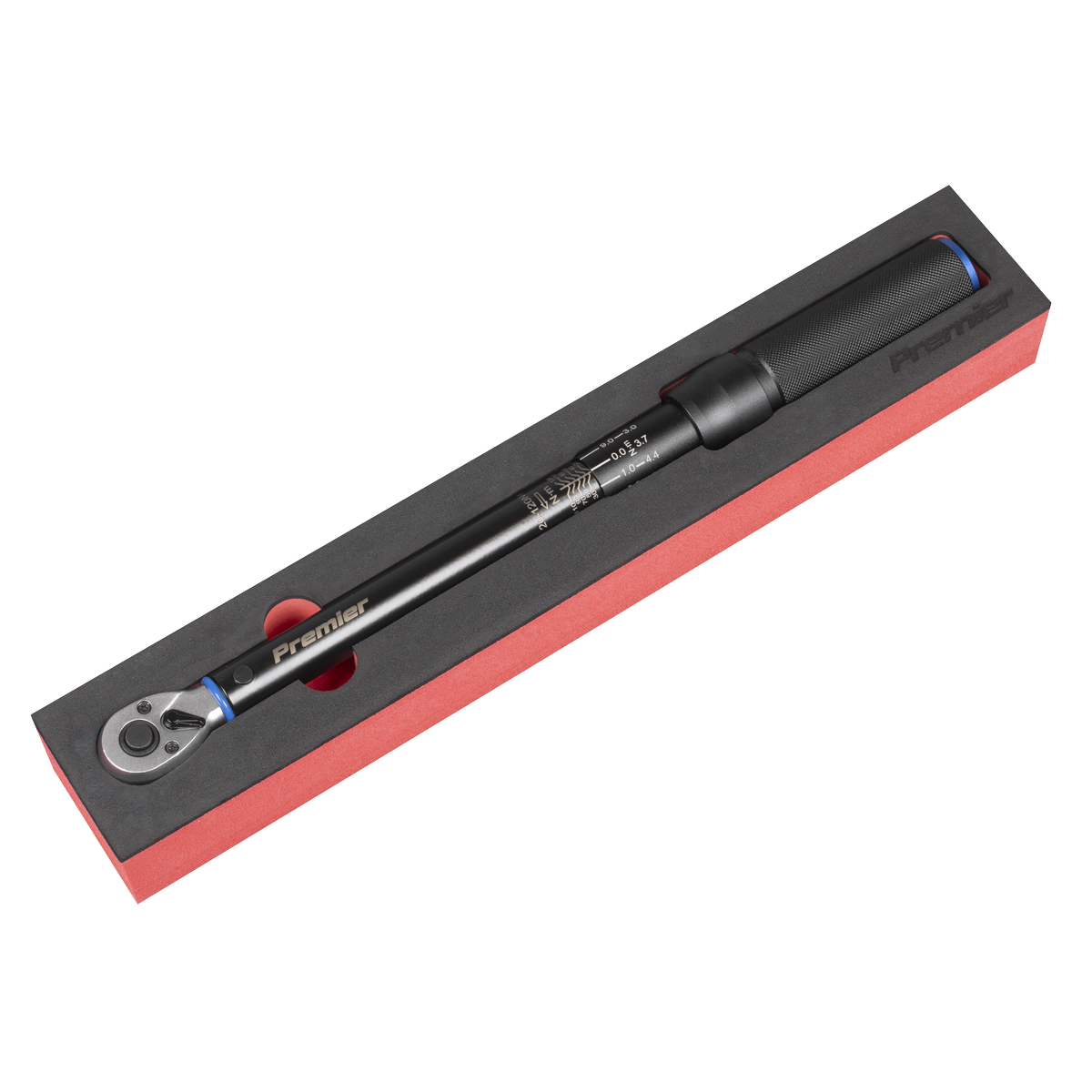 Sealey Torque Wrench Micrometer 3/8"Sq Drive Calibrated 20-120Nm - Premier Black STW903B - BostonPlates Autocare Centre