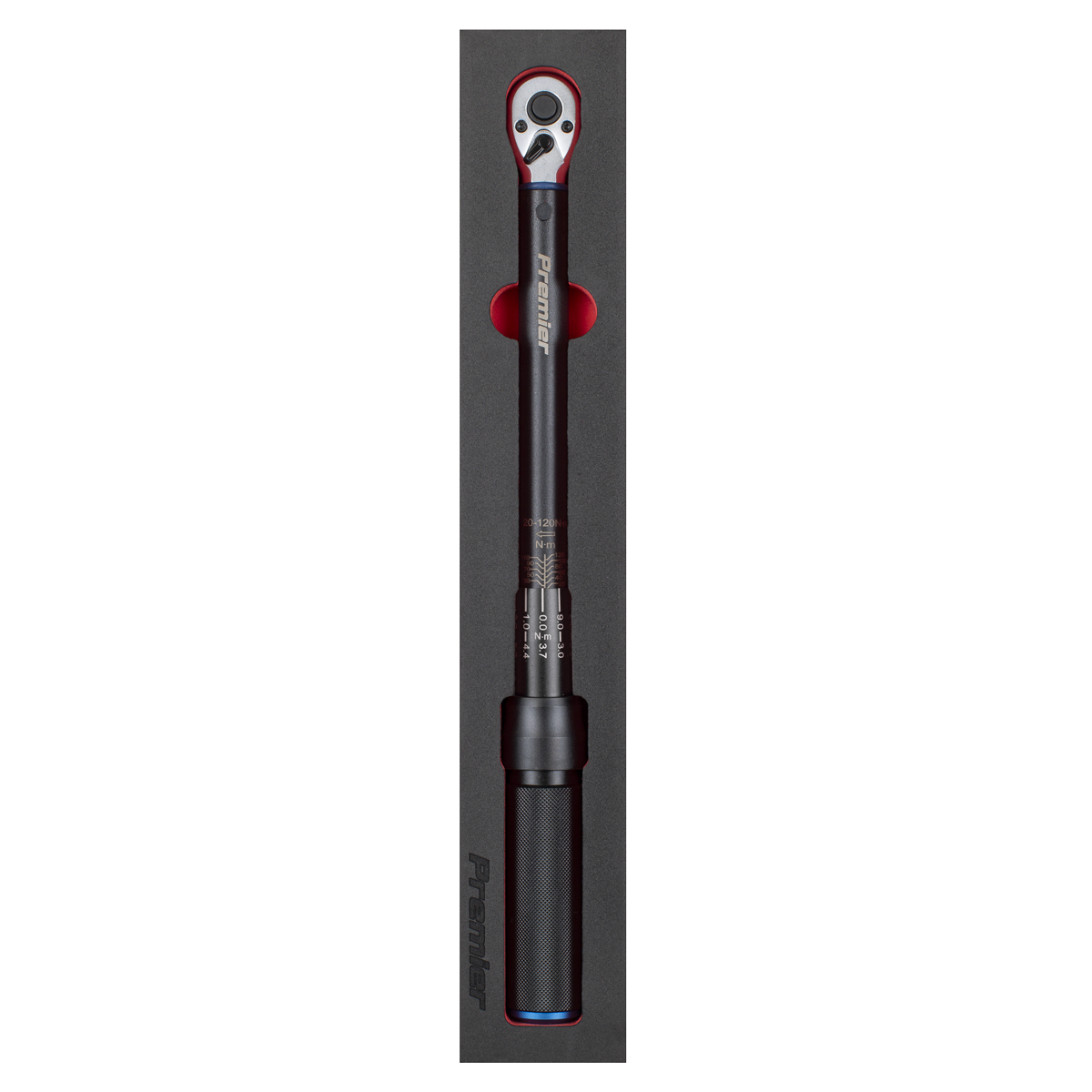 Sealey Torque Wrench Micrometer 3/8"Sq Drive Calibrated 20-120Nm - Premier Black STW903B - BostonPlates Autocare Centre