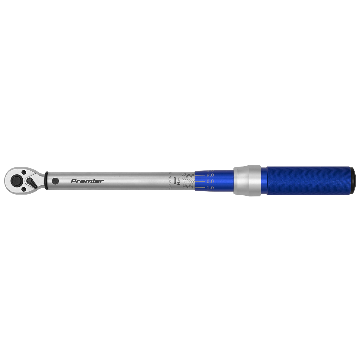 Sealey Premier Calibrated Micrometer Torque Wrench 3/8"Sq Drive 20-120Nm STW903