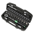 Sealey Premier Black Torque Wrench Set 1/4"Sq Drive 5-25Nm 33pc STW910B