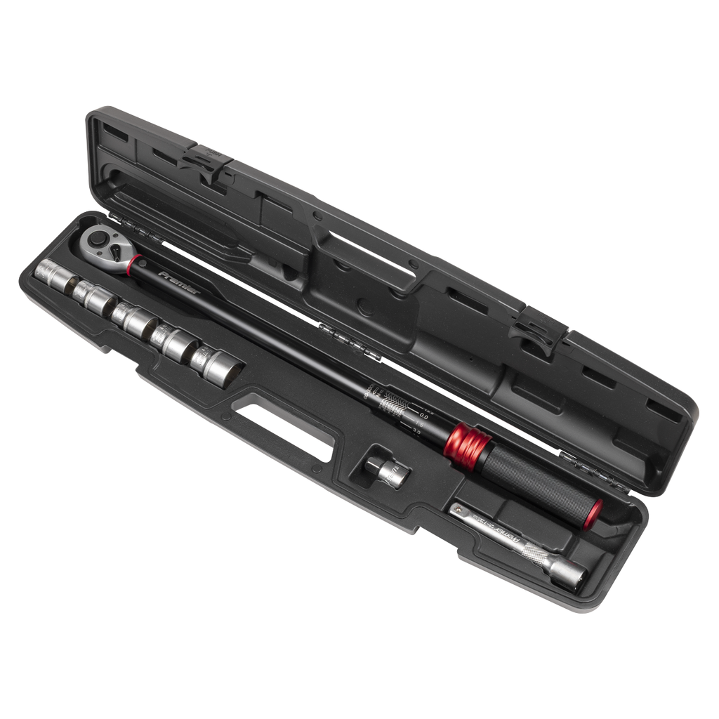 Sealey Premier Black Torque Wrench Set 1/2"Sq Drive 60-330Nm 8pc STW915B