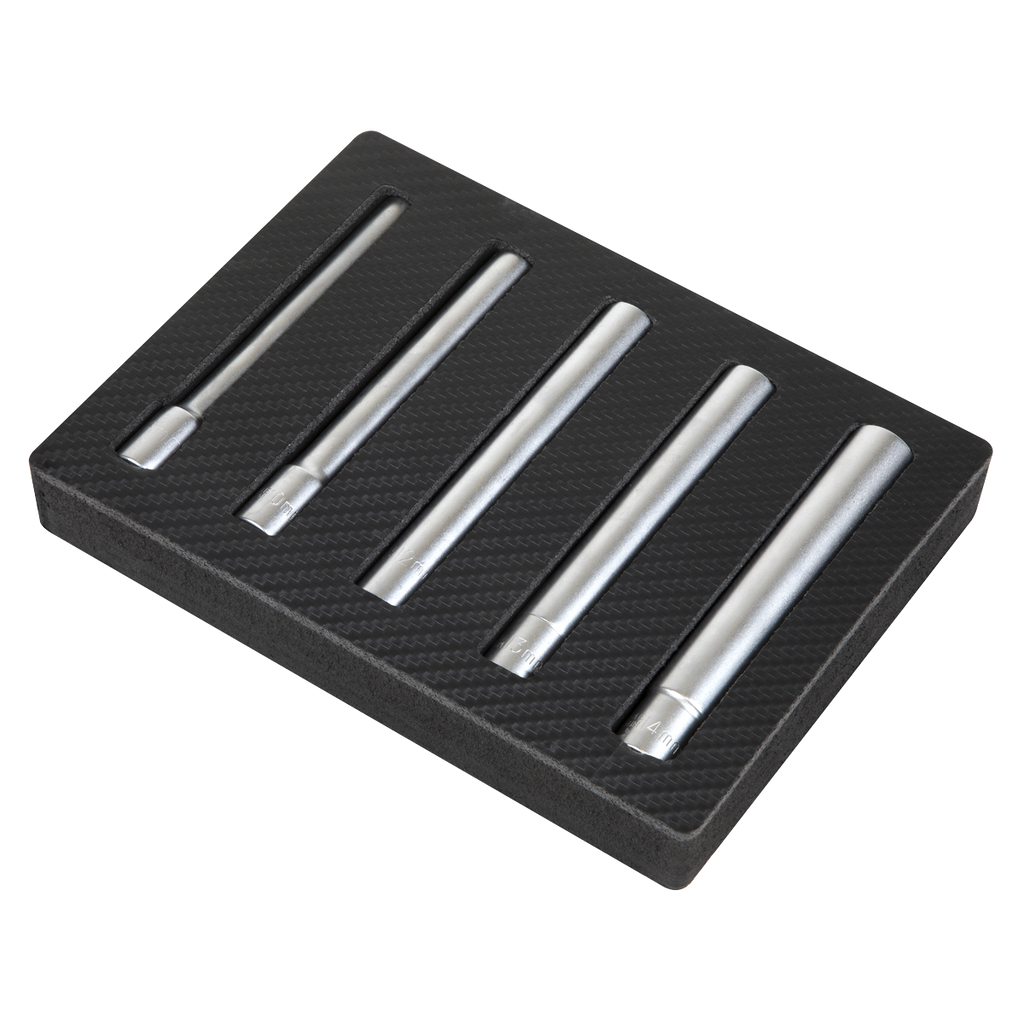 Sealey Extra-Deep Socket Set 3/8"Sq Drive 5pc SX814 - BostonPlates Autocare Centre