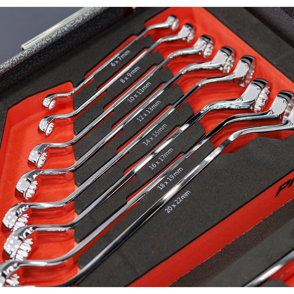 Sealey Premier Deep Offset Spanner Set with Tool Tray 8pc TBT51