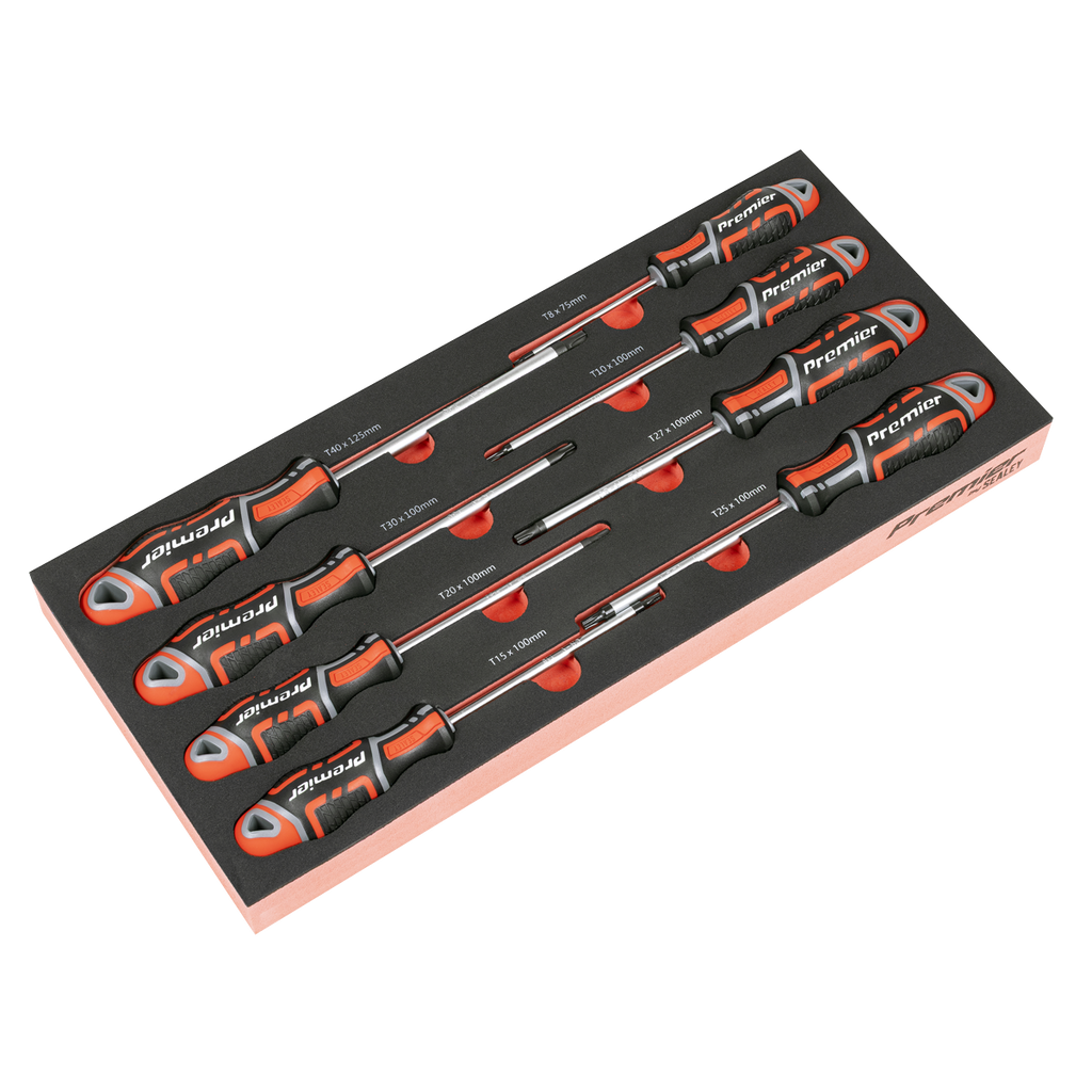 Sealey Premier TRX-Star* Screwdriver Set with Tool Tray 8pc TBT55