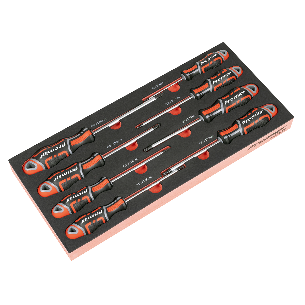Sealey Premier TRX-Star* Screwdriver Set with Tool Tray 8pc TBT55