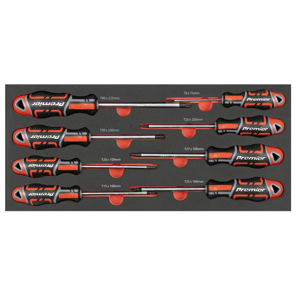 Sealey Premier TRX-Star* Screwdriver Set with Tool Tray 8pc TBT55
