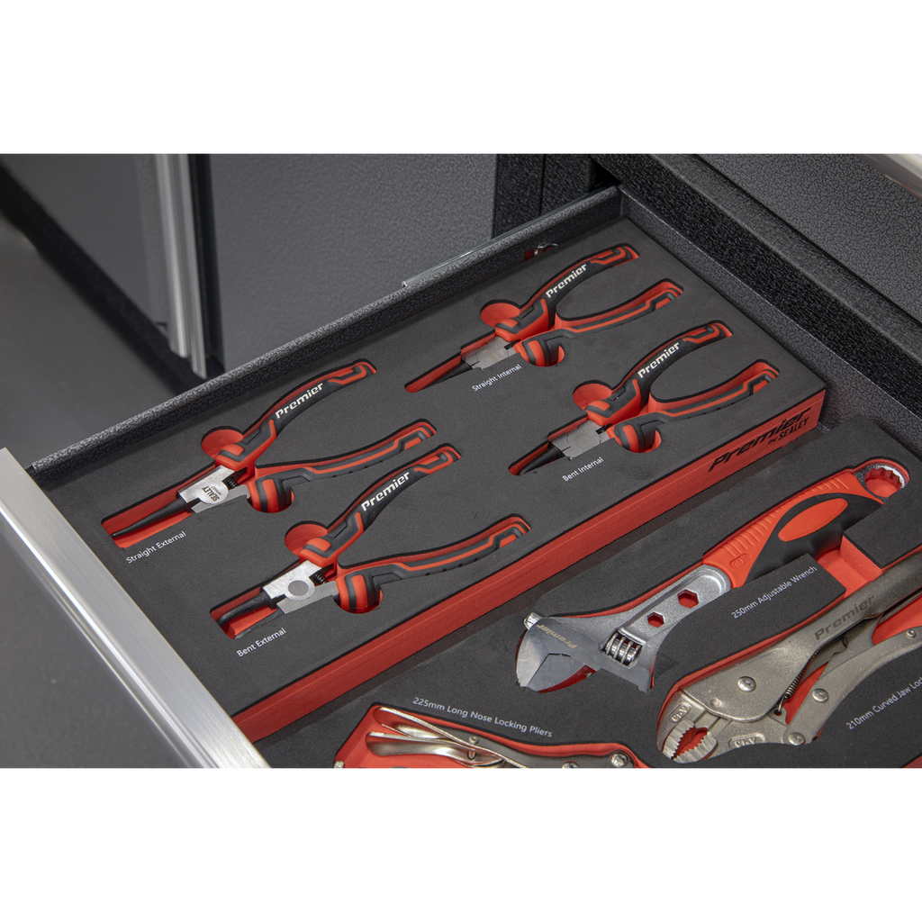 Sealey Premier Circlip Pliers Set with Tool Tray 4pc TBT57