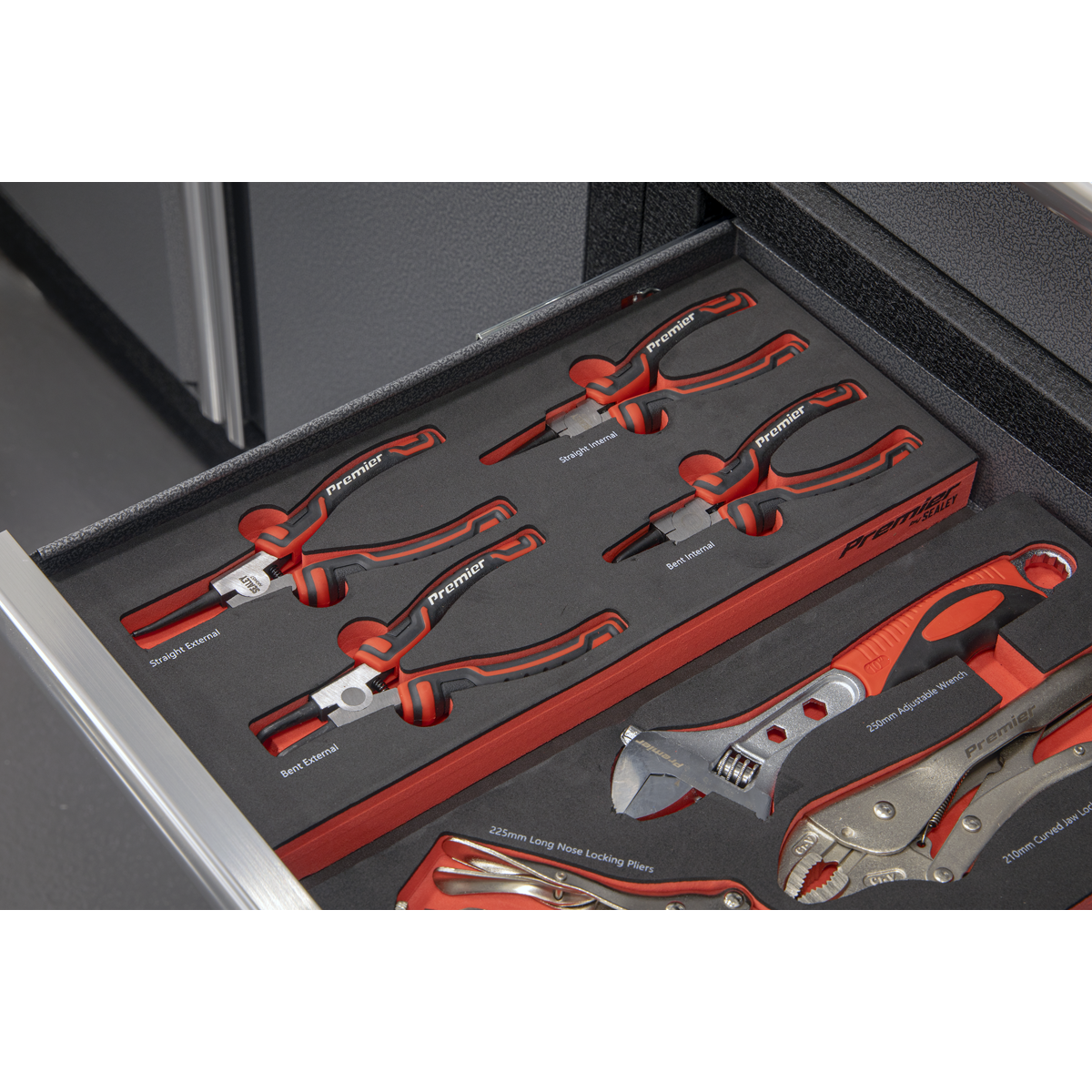 Sealey Premier Circlip Pliers Set with Tool Tray 4pc TBT57