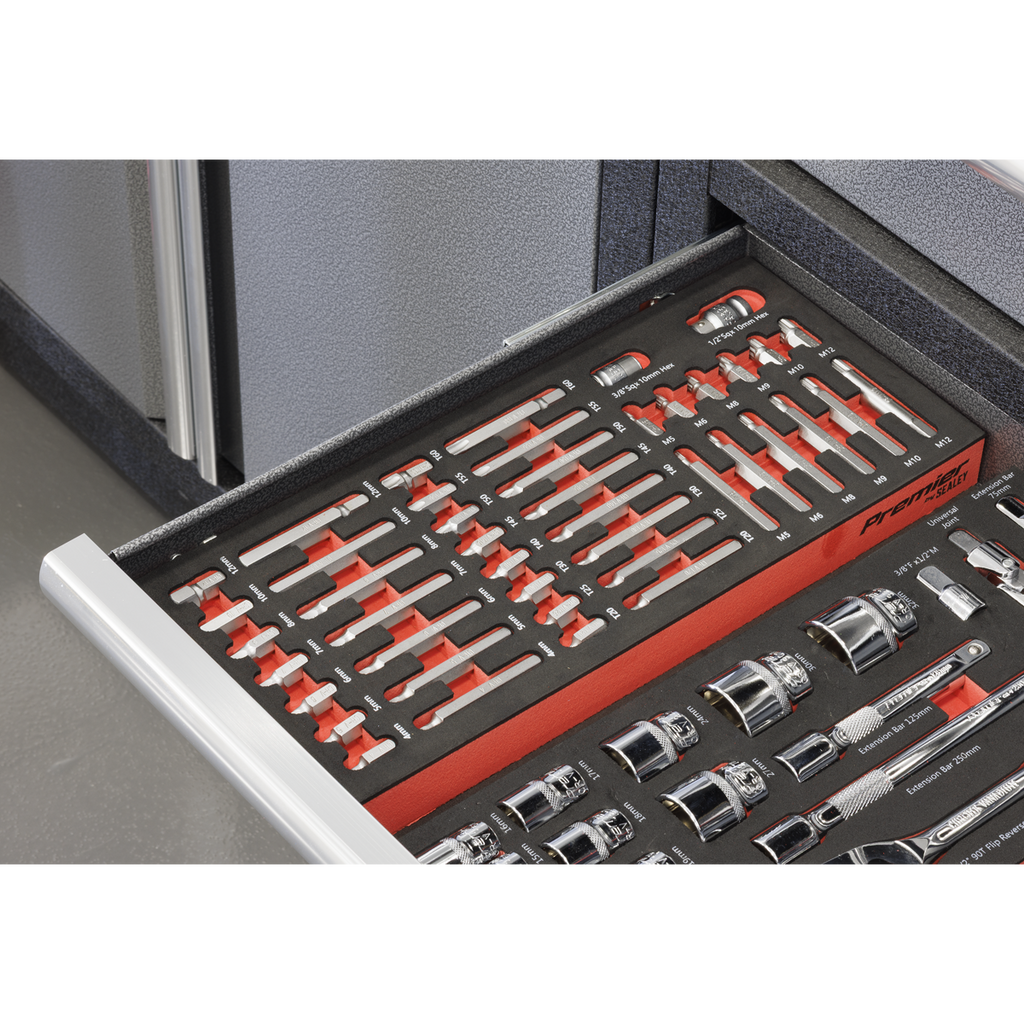 Sealey Premier TRX-Star*, Hex & Spline Bit Set with Tool Tray 44pc TBT60