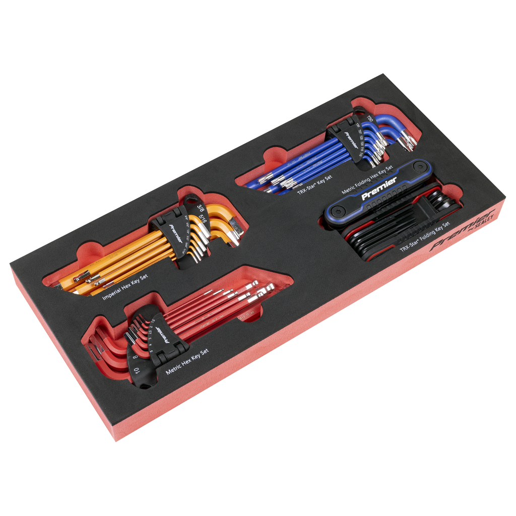 Sealey Premier Master Key Set with Tool Tray 43pc TBT62