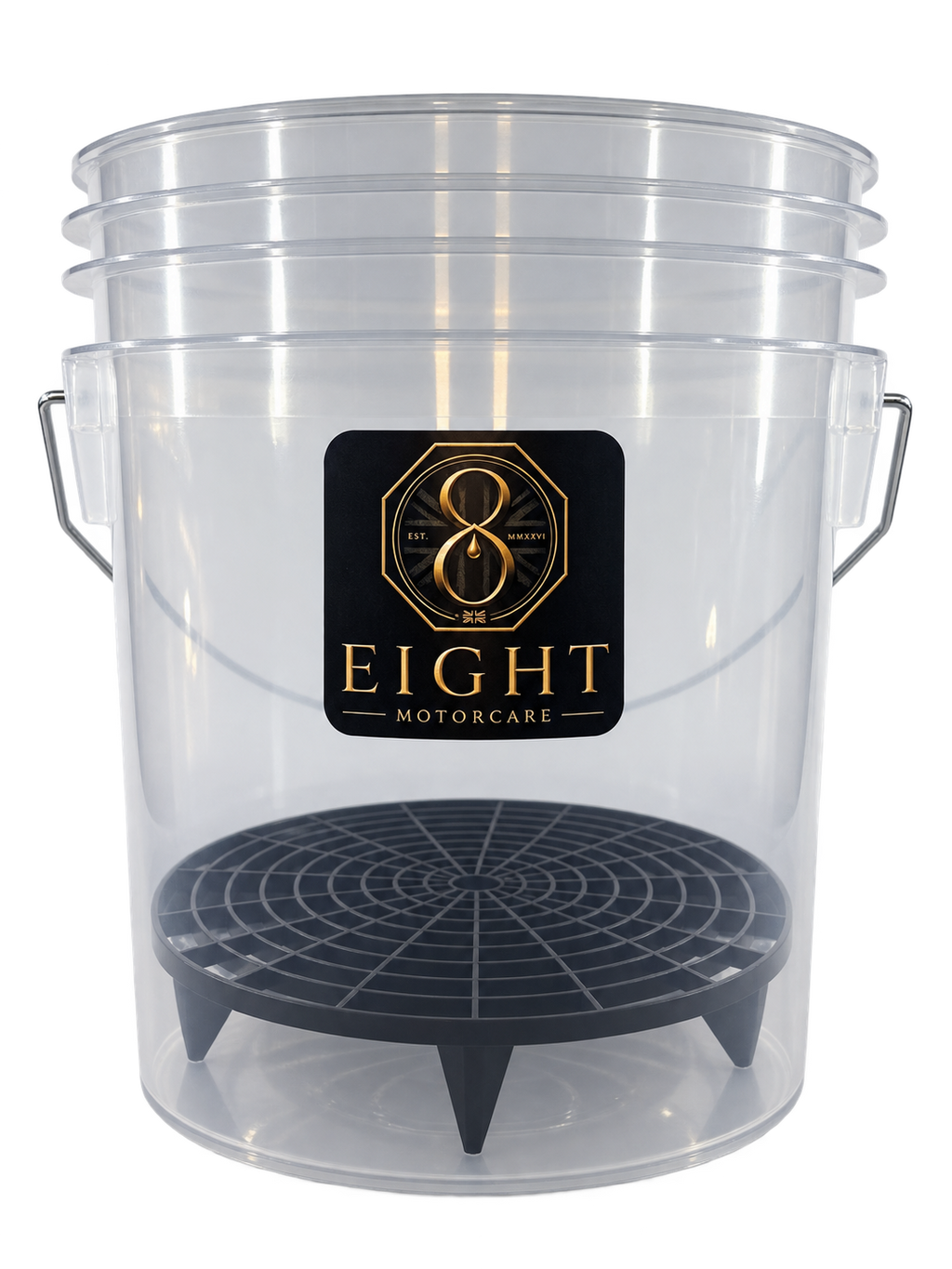 Eight Motorcare 16 Litre Car Detailing Bucket with Grit Guard