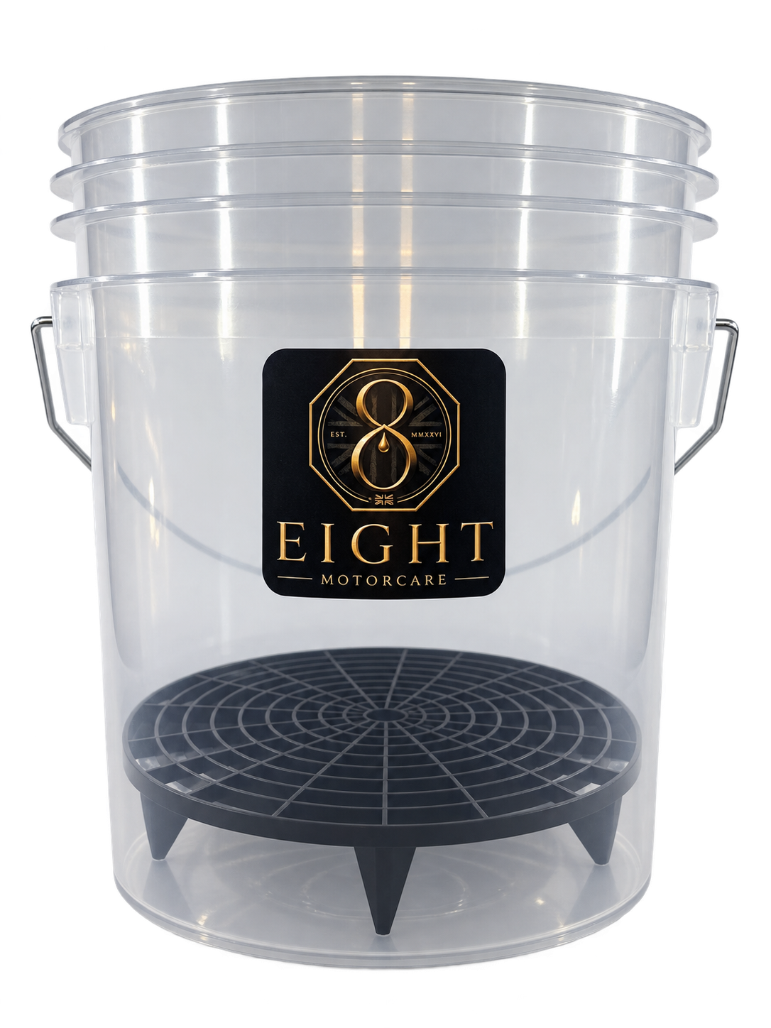 Eight Motorcare 16 Litre Car Detailing Bucket with Grit Guard