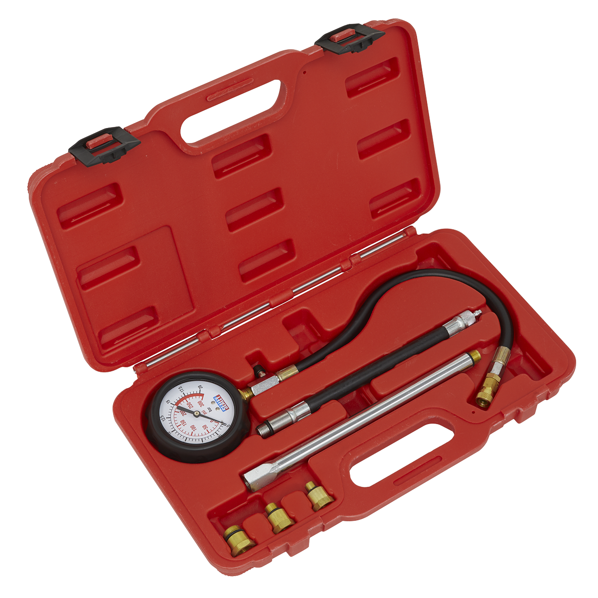 Sealey Petrol Compression Tester Deluxe Kit 6pc VSE300D