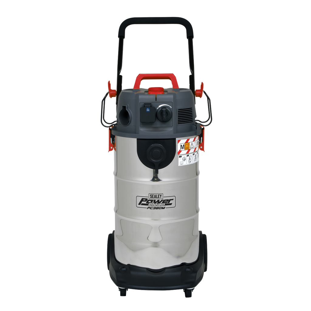 M Class Dust-Free Vacuum Cleaner Wet & Dry Stainless Steel 38L 1500W/230V P380M - BostonPlates Autocare Centre