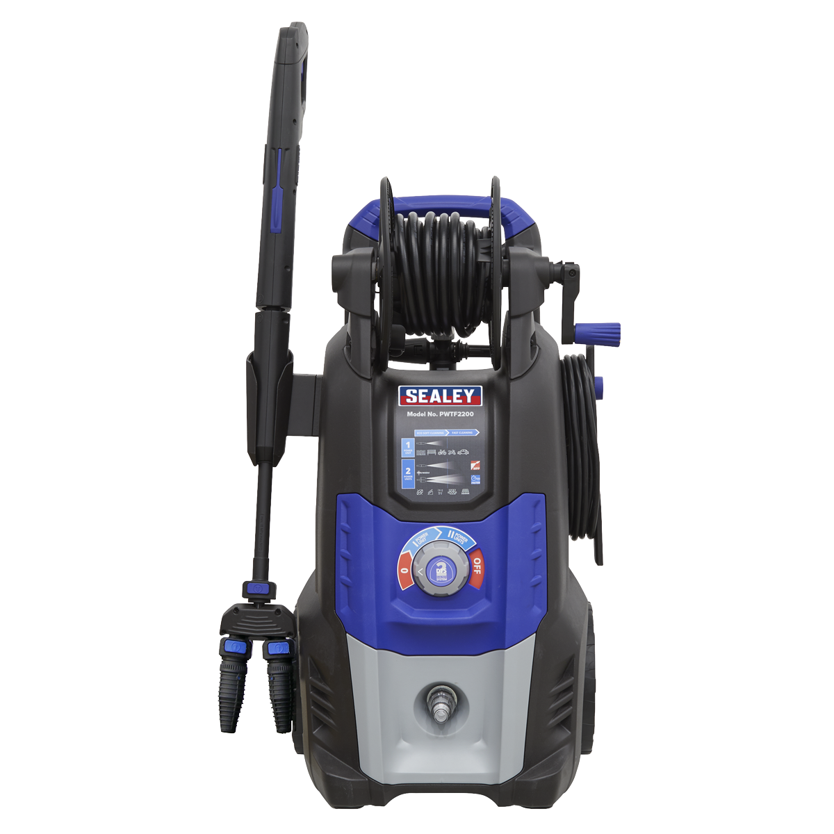 Twin Pump Pressure Washer with TSS & Rotablast® Nozzle 150bar 2500W/230V PWTF220 - BostonPlates Autocare Centre