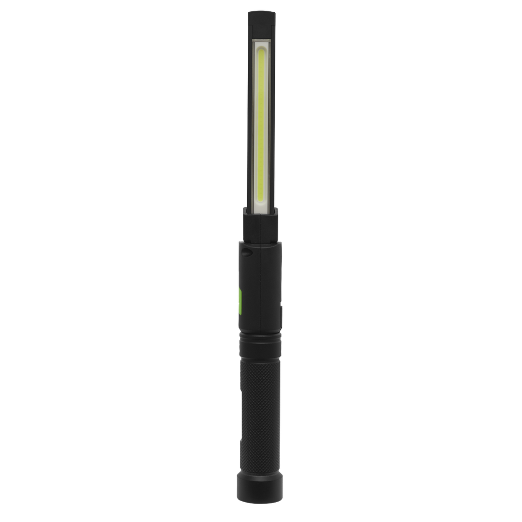 Sealey Rechargeable Aluminium Folding Pocket Light 2 COB & 1 SMD LED LED02G - BostonPlates Autocare Centre