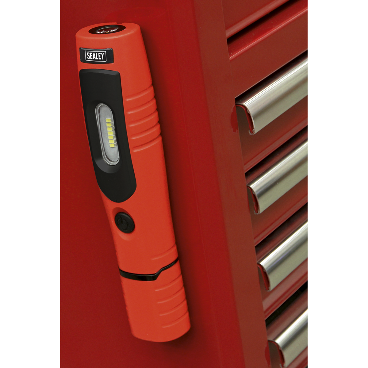 Sealey Rechargeable 360° Inspection Light 4W & 3W SMD LED - Red LED3602R - BostonPlates Autocare Centre