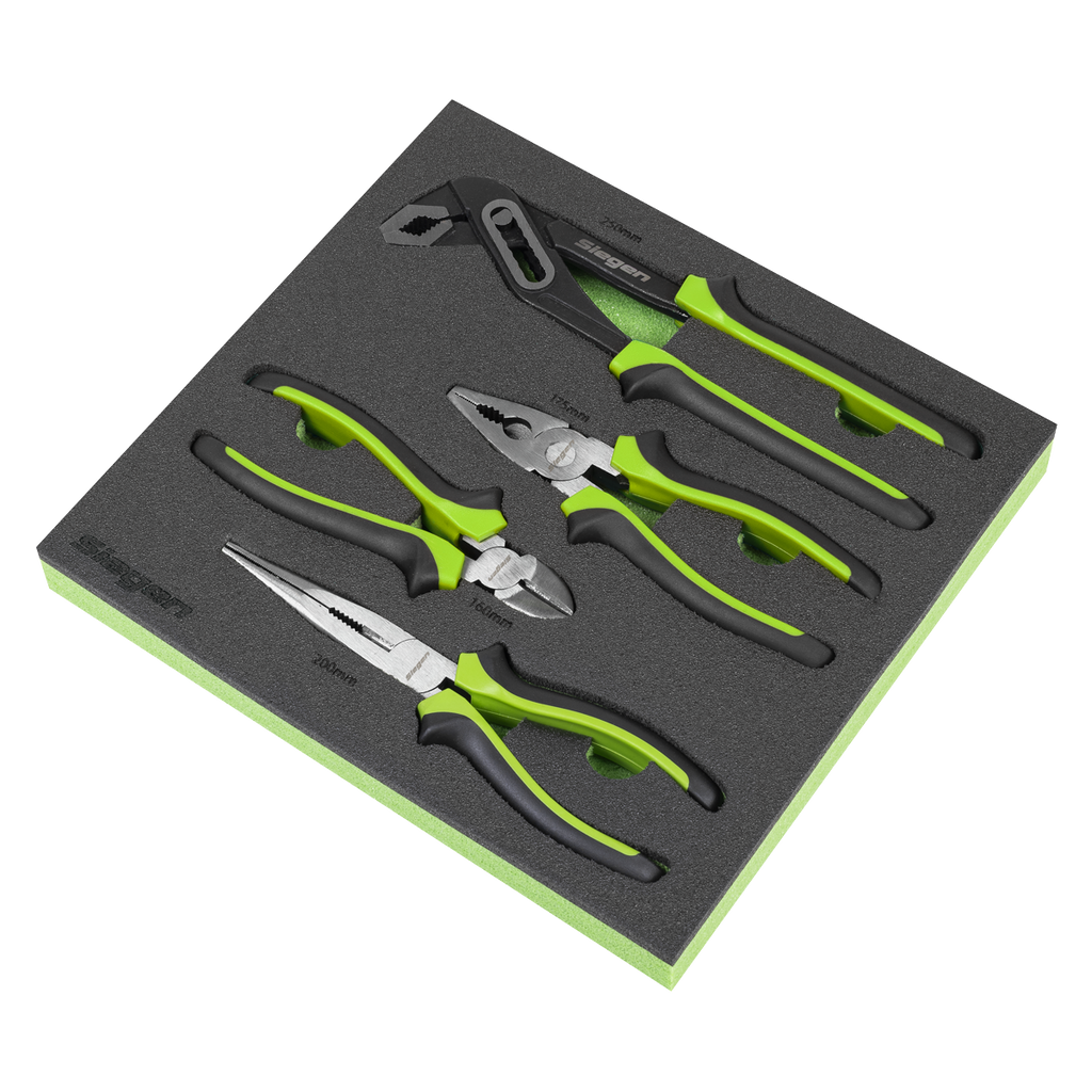Siegen Comfort Grip Pliers Set 4pc S01298 - BostonPlates Autocare Centre