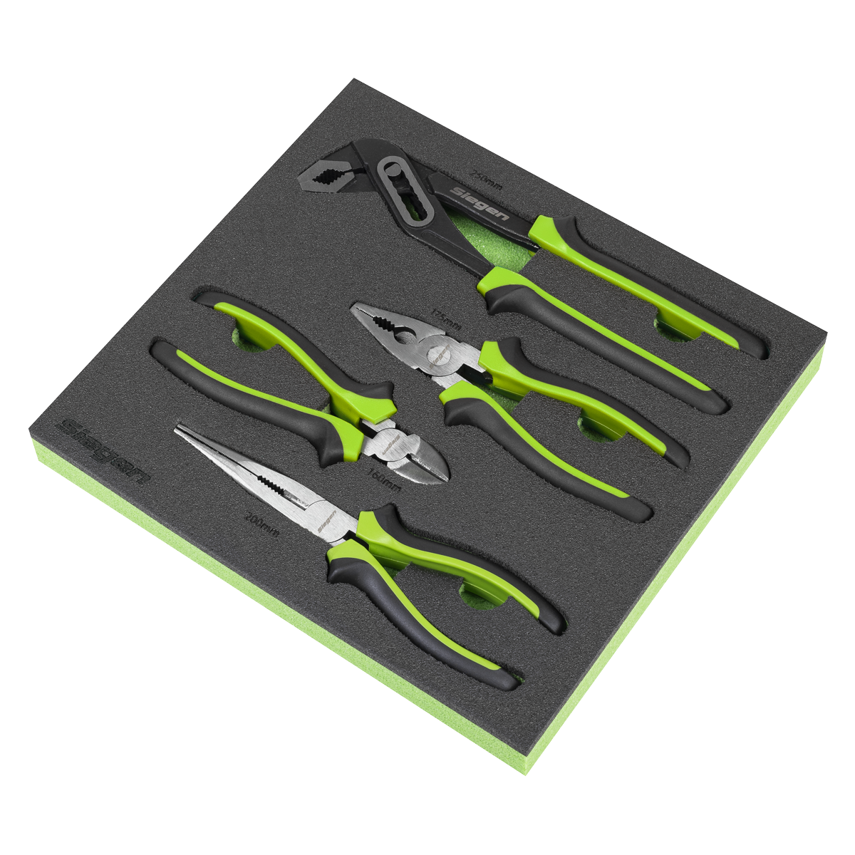 Siegen Comfort Grip Pliers Set 4pc S01298 - BostonPlates Autocare Centre