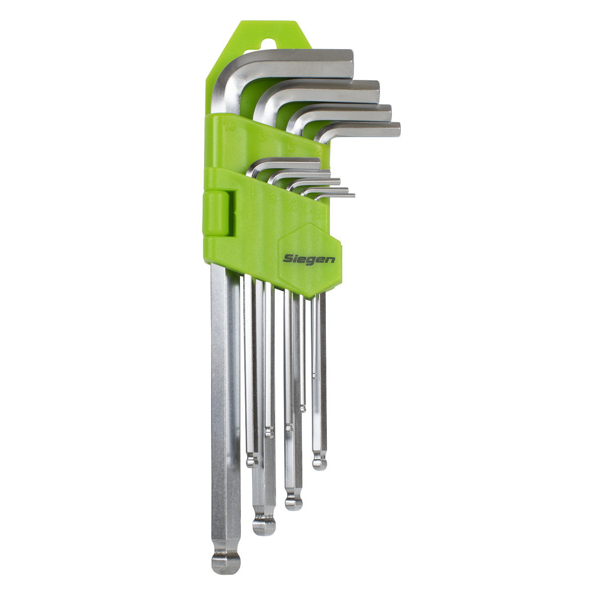 Siegen Long Ball-End Hex Key Set 9pc S01260 - BostonPlates Autocare Centre