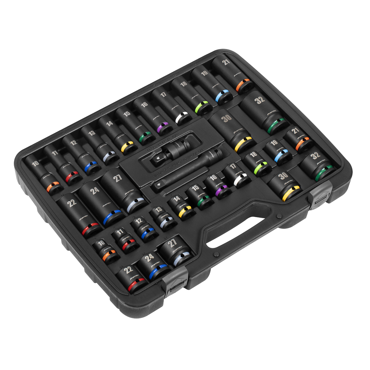 Premier Impact Socket Set 1/2"Sq Drive 34pc AK5635M - BostonPlates Autocare Centre