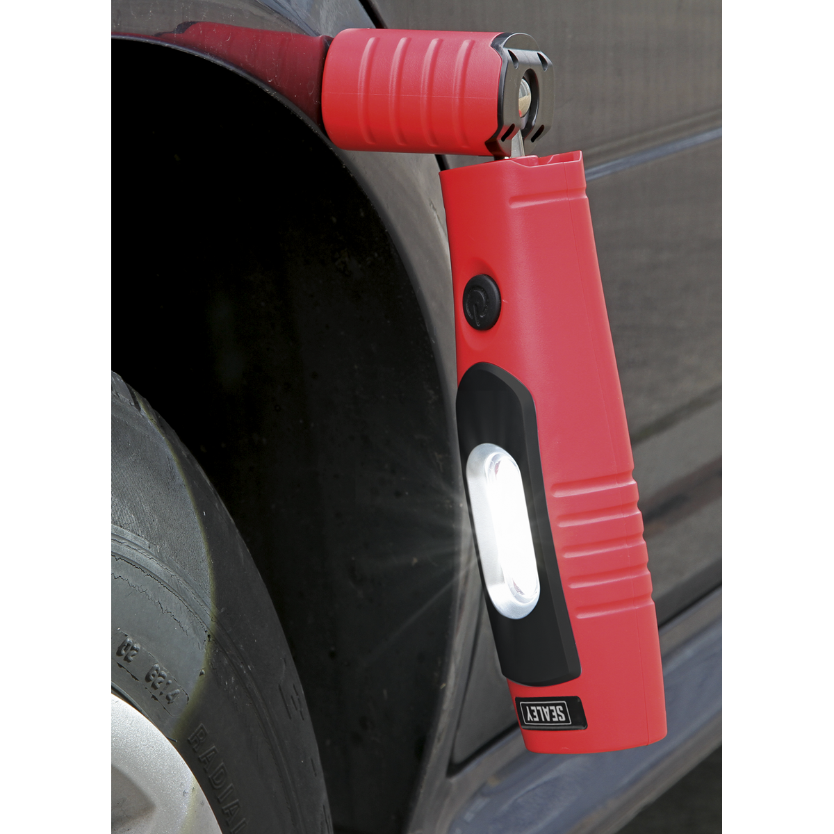 Sealey Rechargeable 360° Inspection Light 4W & 3W SMD LED - Red LED3602R - BostonPlates Autocare Centre