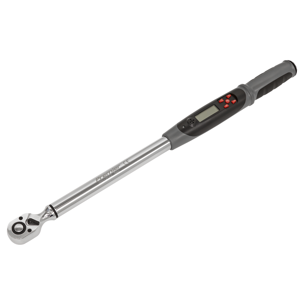 Sealey Premier Digital Torque Wrench with Angle Function 1/2"Sq Drive 20-200Nm STW306 - BostonPlates Autocare Centre