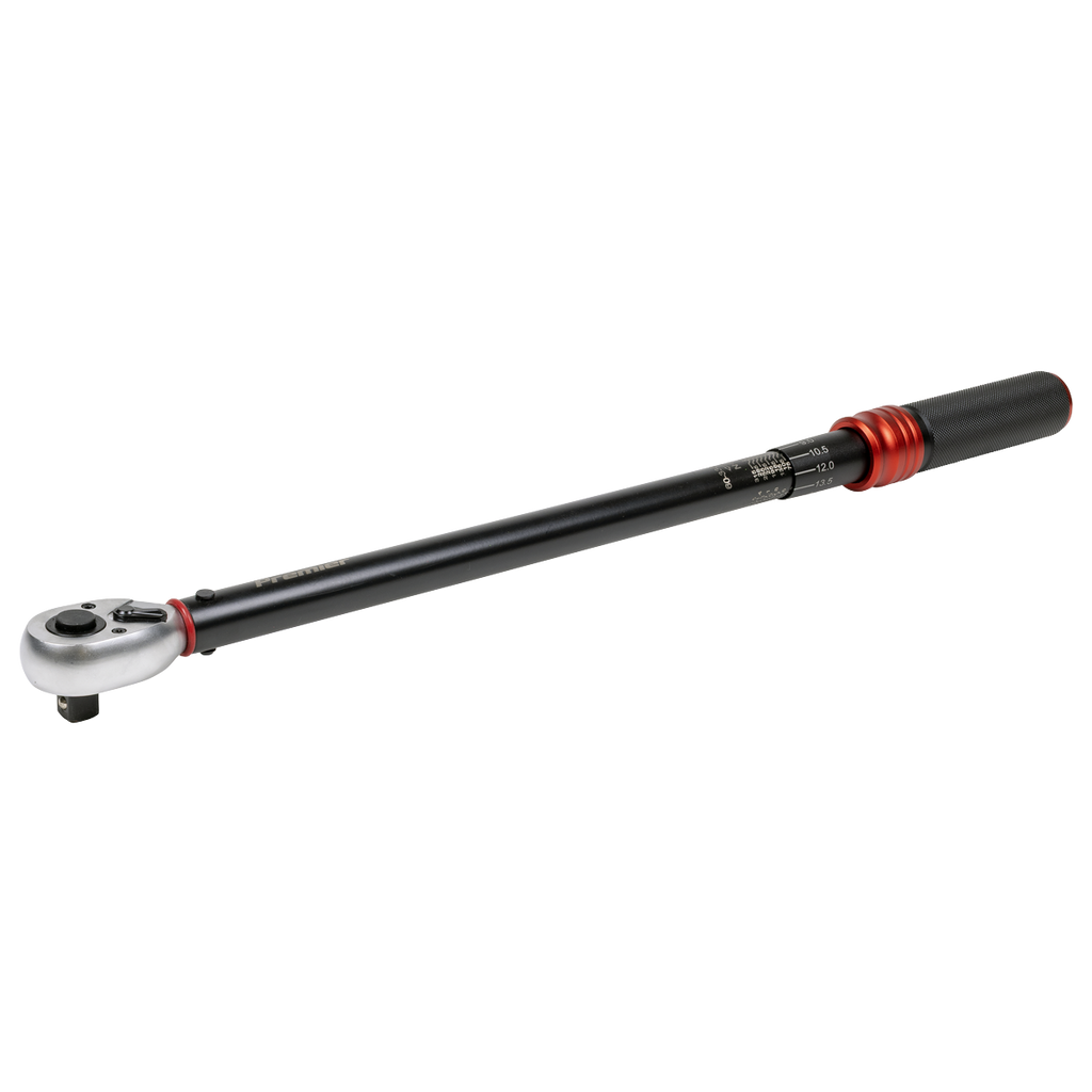 Premier Black Torque Wrench Micrometer 1/2"Sq Drive Calibrated 60-330Nm STW905B - BostonPlates Autocare Centre