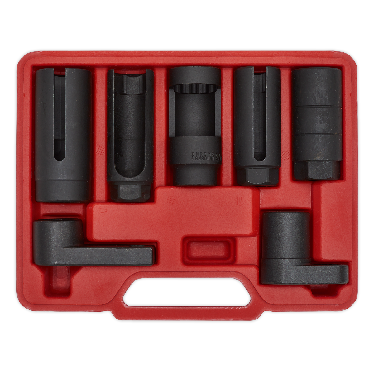 Sealey Oxygen Sensor Socket Set 3/8" & 1/2"Sq Drive 7pc SX032 - BostonPlates Autocare Centre
