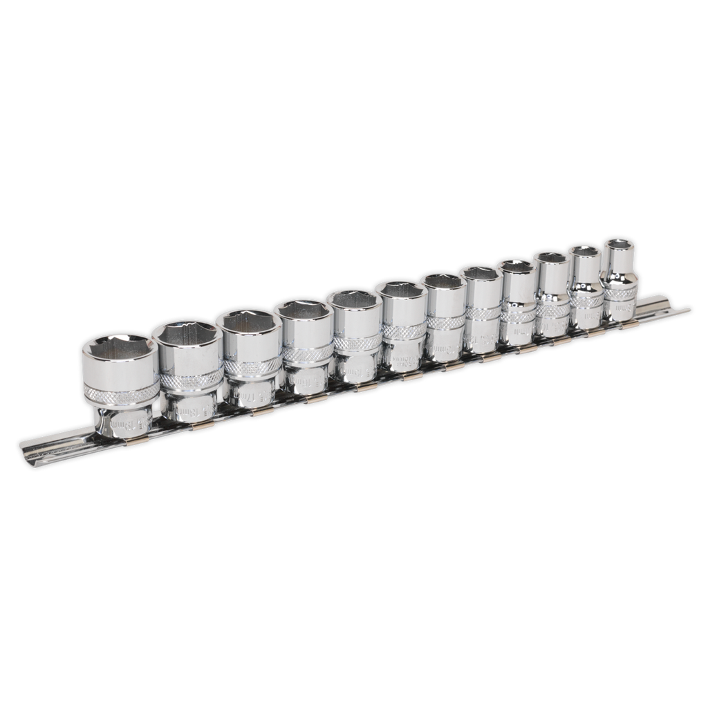 Sealey Premier Lock-On™ Socket Set 3/8"Sq Drive 12pc AK2741 - BostonPlates Autocare Centre