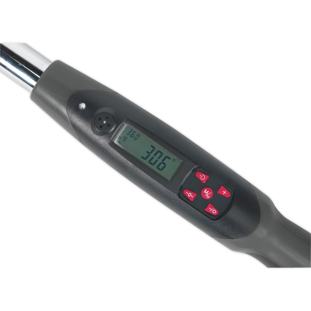 Sealey Premier Digital Torque Wrench with Angle Function 1/2"Sq Drive 20-200Nm STW306 - BostonPlates Autocare Centre