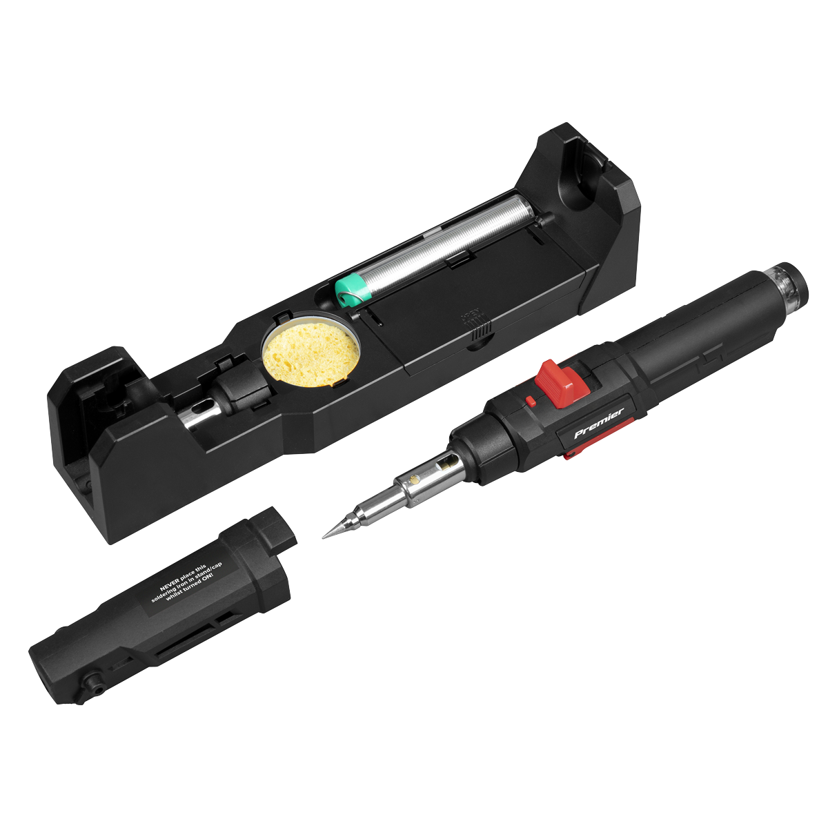 Sealey Premier Butane Soldering Iron Kit 3-in-1 Quick Release AK2976 - BostonPlates Autocare Centre
