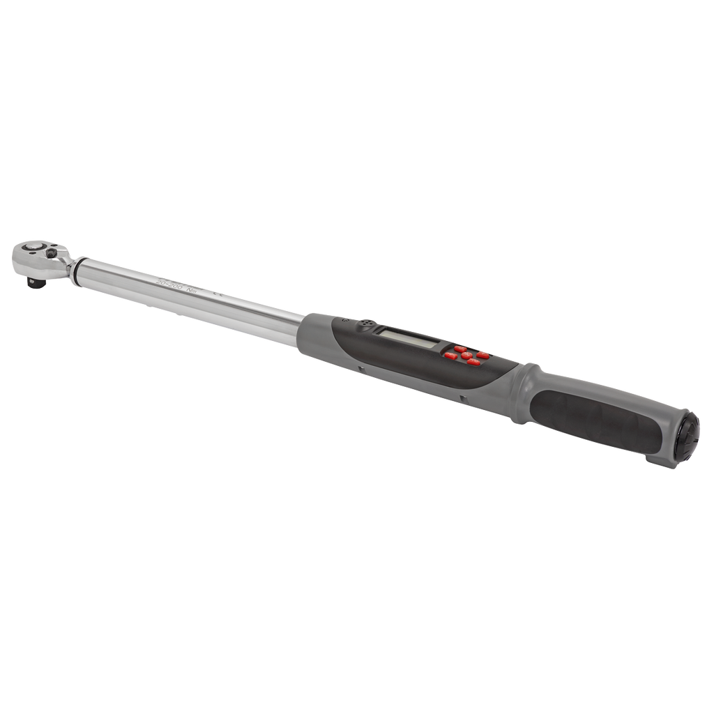 Sealey Premier Digital Torque Wrench with Angle Function 1/2"Sq Drive 20-200Nm STW306 - BostonPlates Autocare Centre