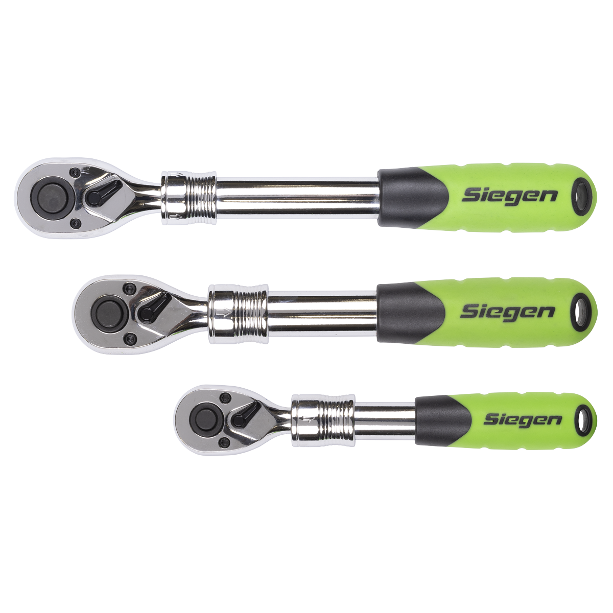 Siegen Extendable Ratchet Wrench Set 3pc S01285 - BostonPlates Autocare Centre