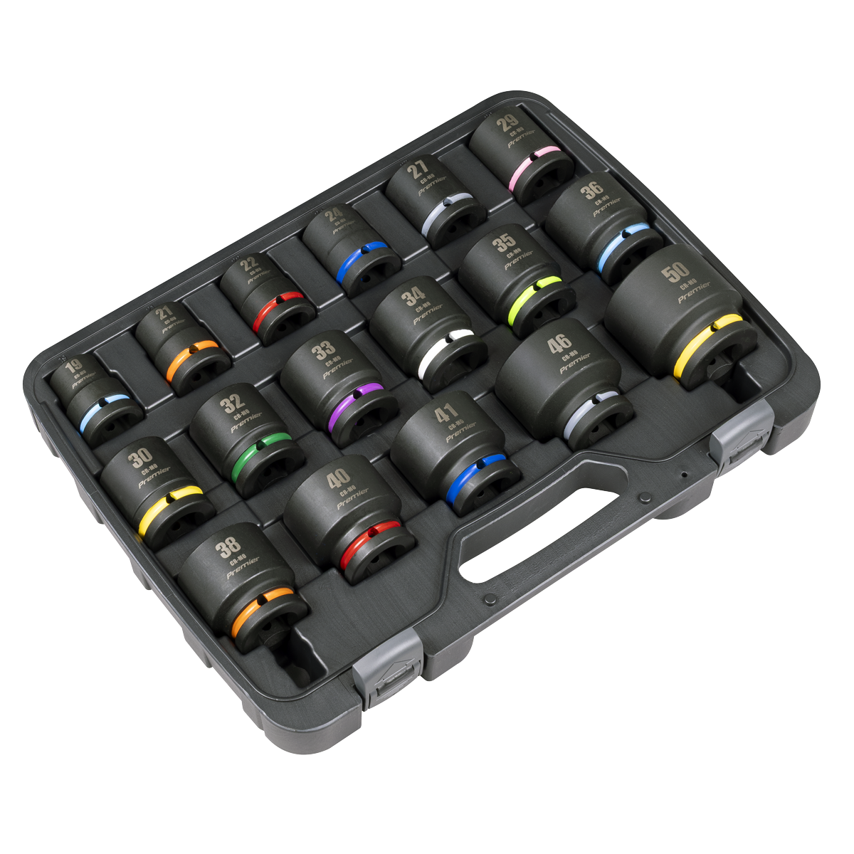 Sealey Premier Impact Socket Set 3/4"Sq Drive 17pc AK8892M - BostonPlates Autocare Centre