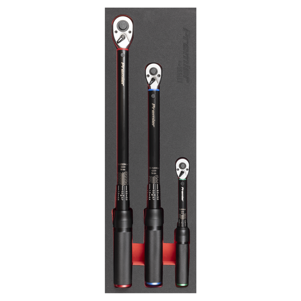 Sealey Premier Black Torque Wrench Micrometer 3pc Set – Premier Black STW900SETB - BostonPlates Autocare Centre