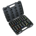 Sealey Premier Deep Impact Socket Set 1/2"Sq Drive 16pc AK5818M - BostonPlates Autocare Centre